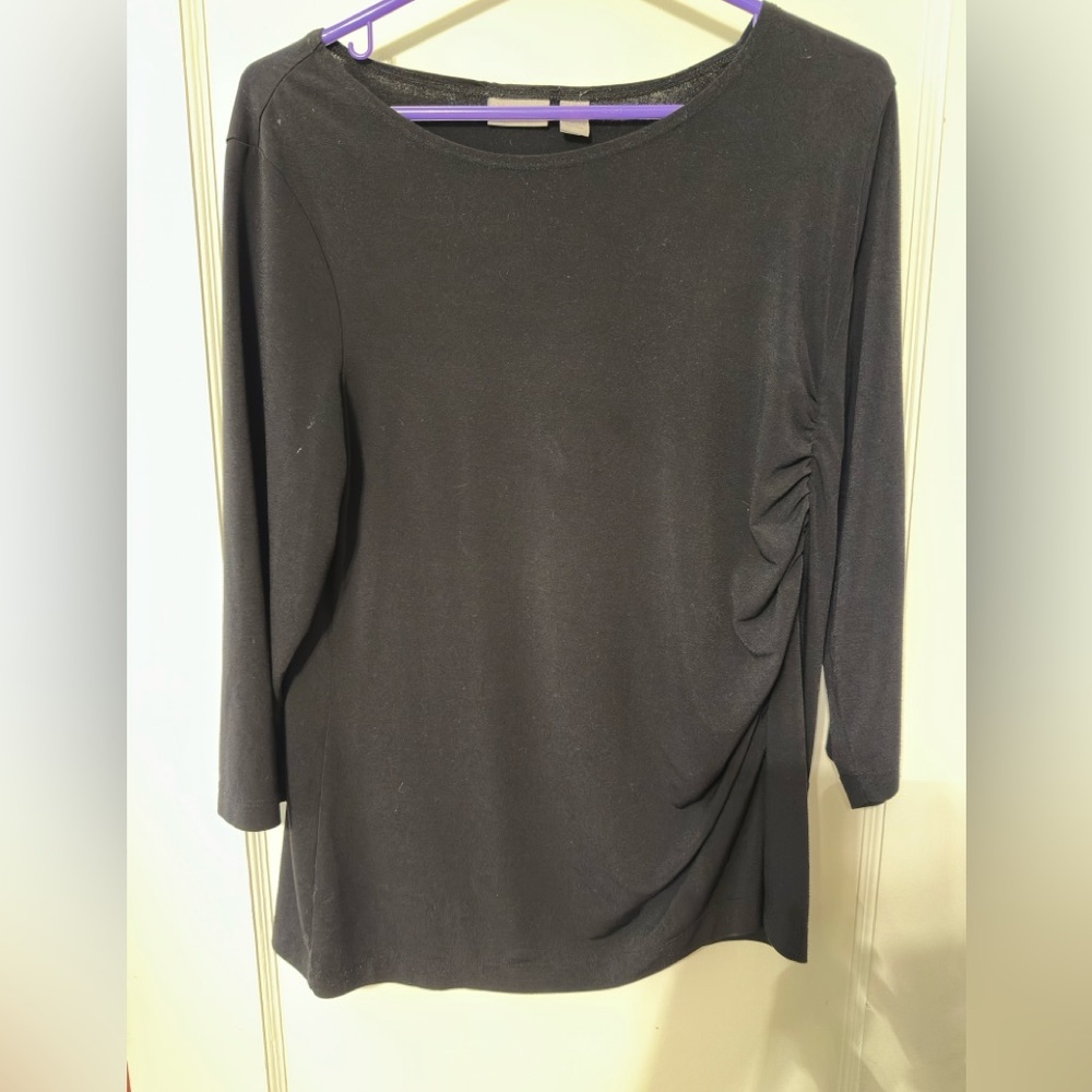 Chico’s Easywear Black Women's Top